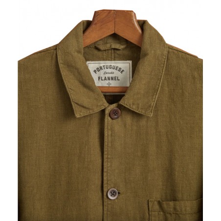 Linnen jas Labura Olive - Portuguese Flannel