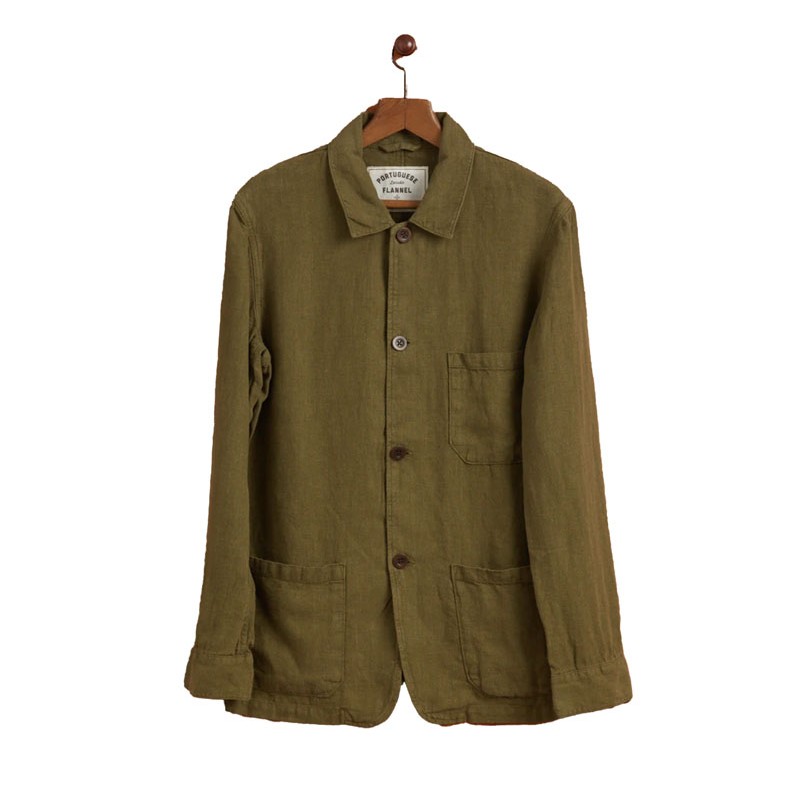 Leinenjacke Labura Olive - Portuguese Flannel