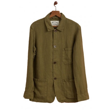 Leinenjacke Labura Olive - Portuguese Flannel
