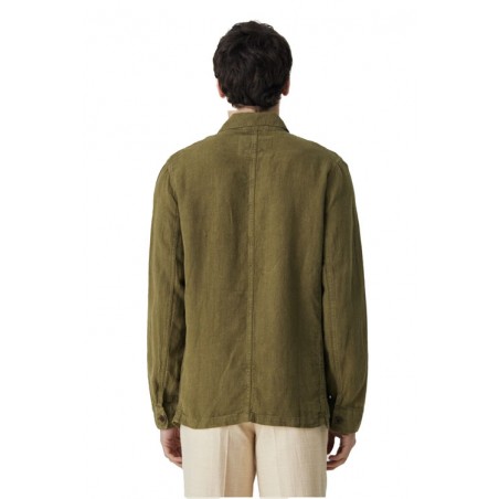 Labura Olive Linen Jacket - Portuguese Flannel