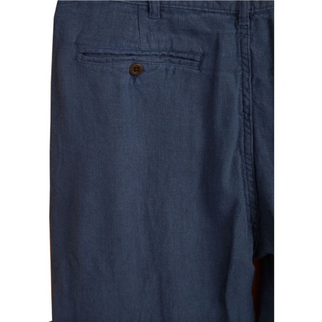 Hose 100% Leinen marineblau - Portuguese Flannel