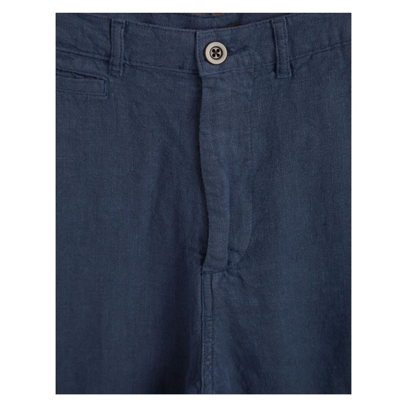 Broek 100% linnen marineblauw - Portuguese Flannel