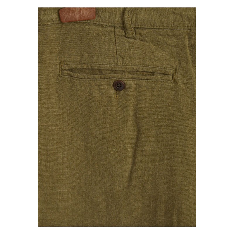Pantalon 100% lin olive - Portuguese Flannel