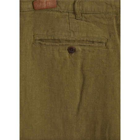 Pantalon 100% lin olive - Portuguese Flannel