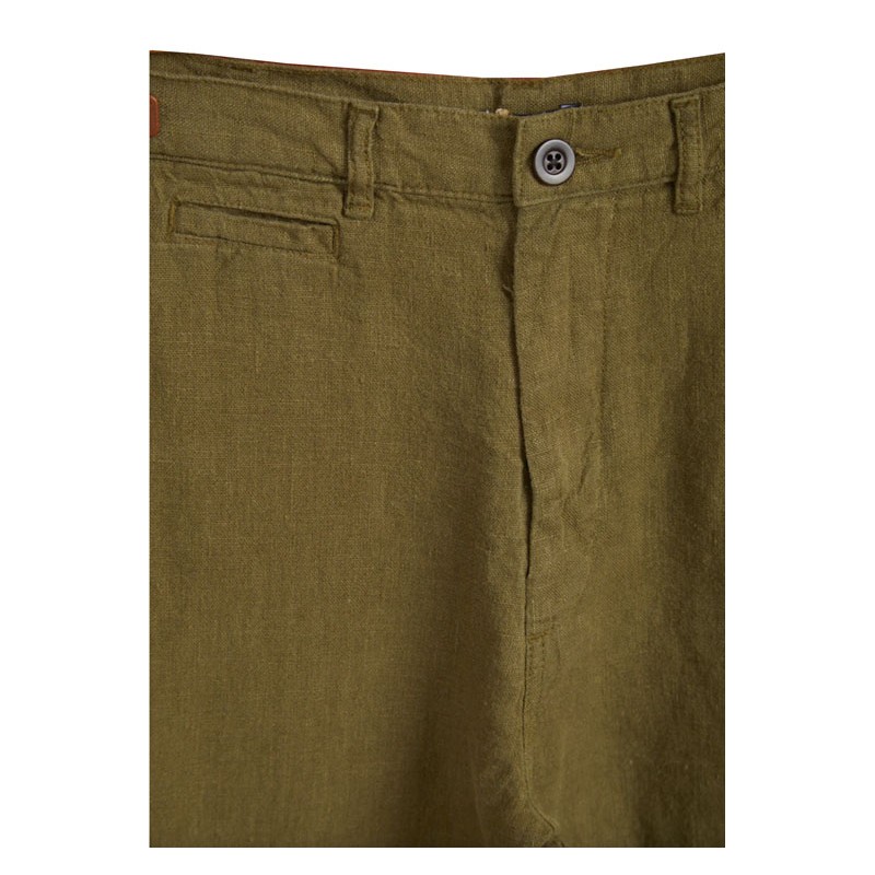 Pantalon 100% lin olive - Portuguese Flannel