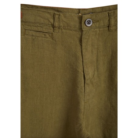 Pantalon 100% lin olive - Portuguese Flannel