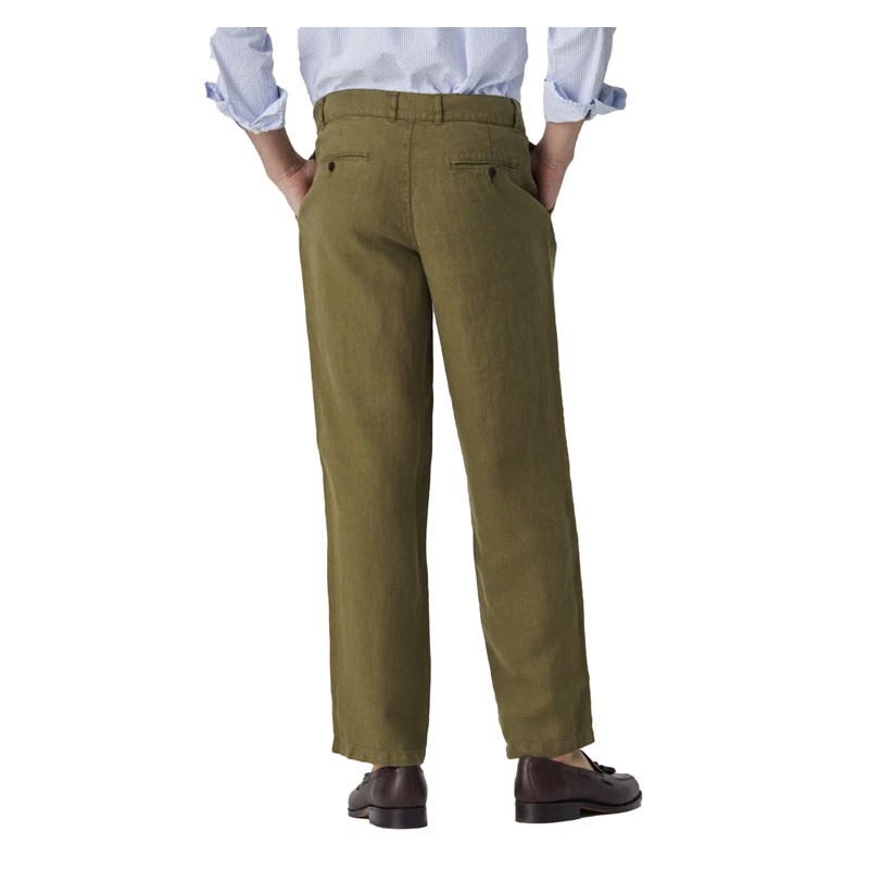 Pantalon 100% lin olive - Portuguese Flannel