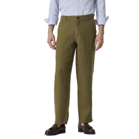 Pantalon 100% lin olive - Portuguese Flannel