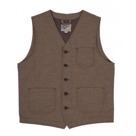 Gilet 1937 Roamer Vest Raymond brown - Pike Brothers