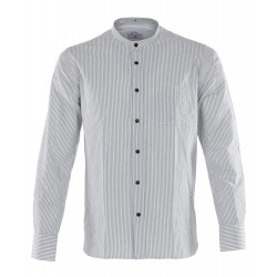 1923 Buccanoy Shirt Beaumont White Mandarin Collar Shirt...