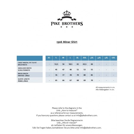 Chemise 1908 Miner Shirt Hosai blue - Pike Brothers