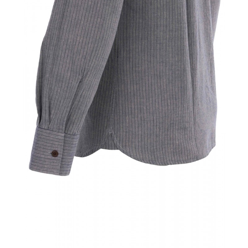 Chemise col mao 1923 Buccanoy Shirt grey...