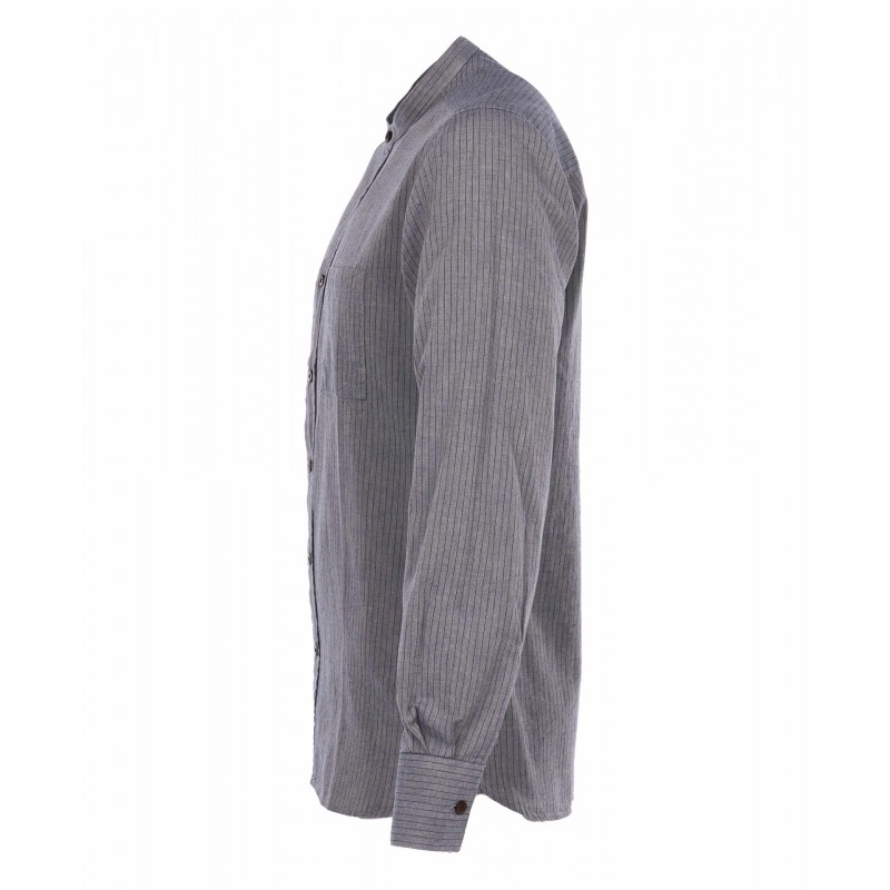 Overhemd met Mao-kraag 1923 Buccanoy Shirt grey...