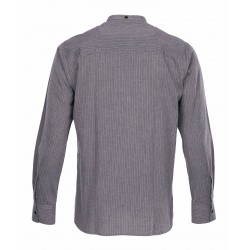 Hemd Mao-Kragen 1923 Buccanoy Shirt grey striped - Pike... 2