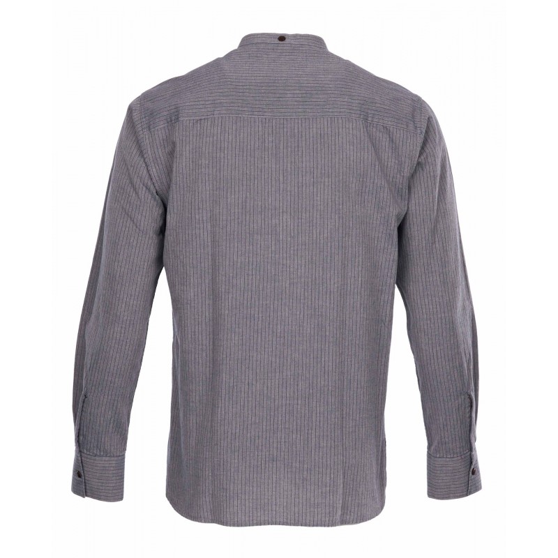 Chemise col mao 1923 Buccanoy Shirt grey...