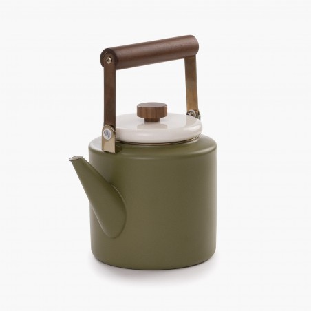 Theepot in geëmailleerd staal Olive - Barebones Living
