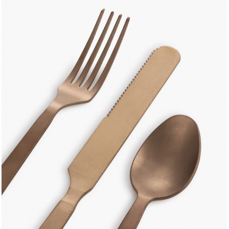 Koperkleurig bestek set - Barebones Living