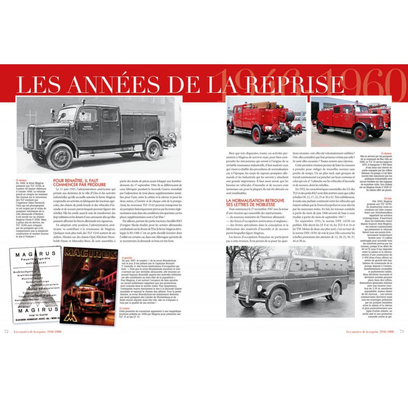 MAGIRUS : HISTOIRE DES VÉHICULES DE POMPIERS