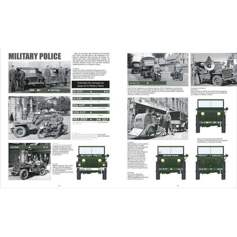 U.S. ARMY 1944. MARKINGS OF AMERICAN VEHICLES