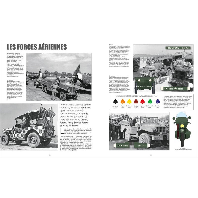 U.S. ARMY 1944. LES MARQUAGES DES VEHICULES...