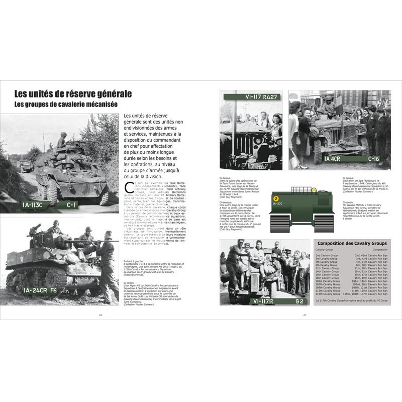 U.S. ARMY 1944. LES MARQUAGES DES VEHICULES...