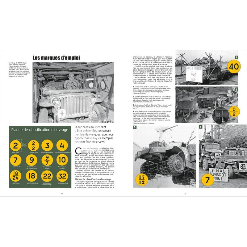 U.S. ARMY 1944. LES MARQUAGES DES VEHICULES...