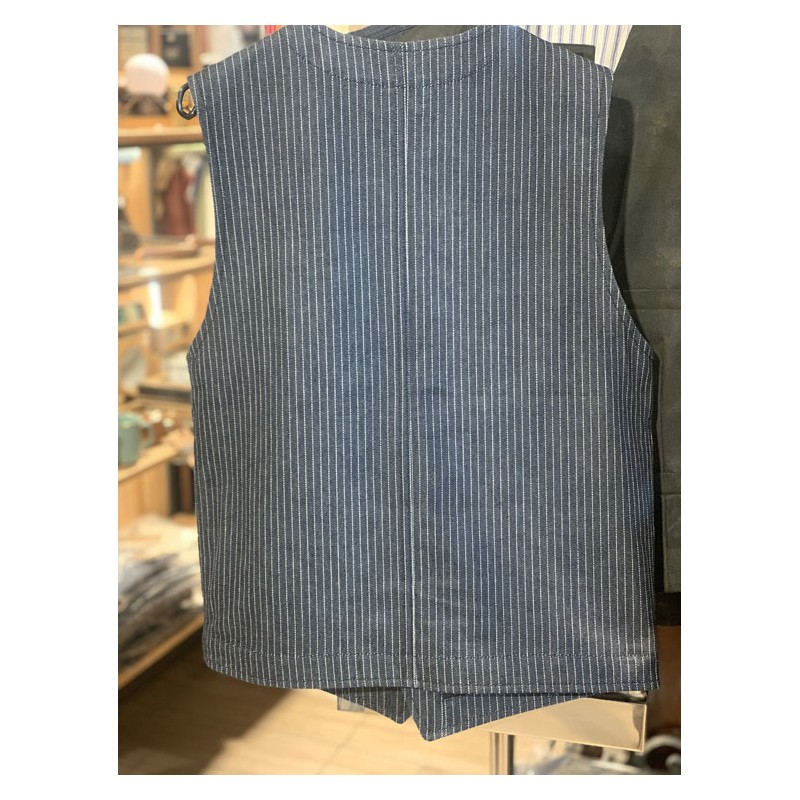 Blauw gestreept vest - 1937 Roamer Vest blue...
