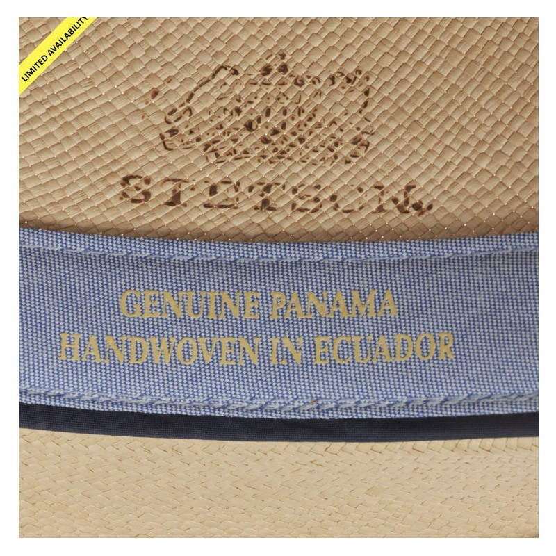 100% Natural Straw Traveller Panama Hat - Stetson