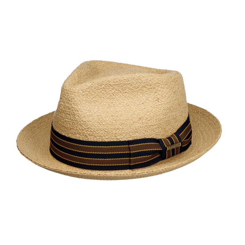 100% Natural Straw Hat Player Raffia - Stetson