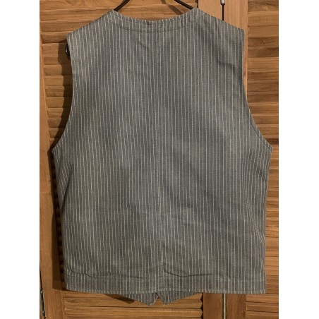 Graue Streifenweste – 1937 Roamer Vest grey wabash Pike Brothers – 2. Hand