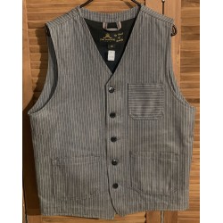 Grey Striped Vest - 1937 Roamer Vest Grey wabash Pike...