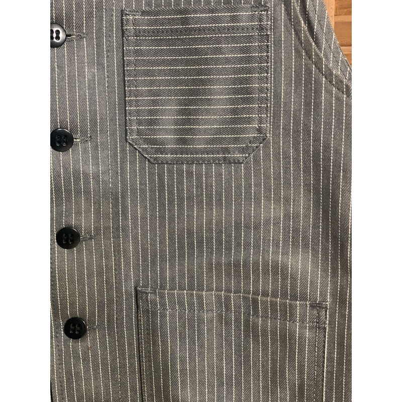 Graue Streifenweste – 1937 Roamer Vest grey...