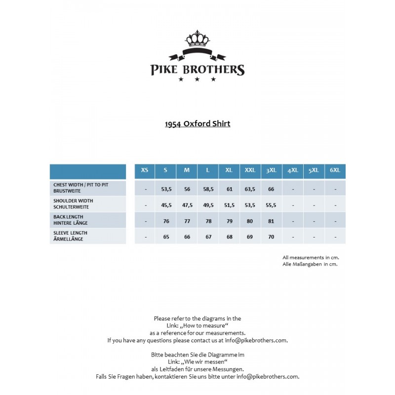 Chemise 1954 Oxford Shirt white chambray - Pike...