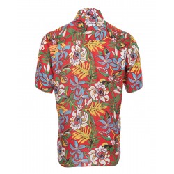 1937 Roamer Shirt short sleeve Naupaka red - Pike Brothers 2