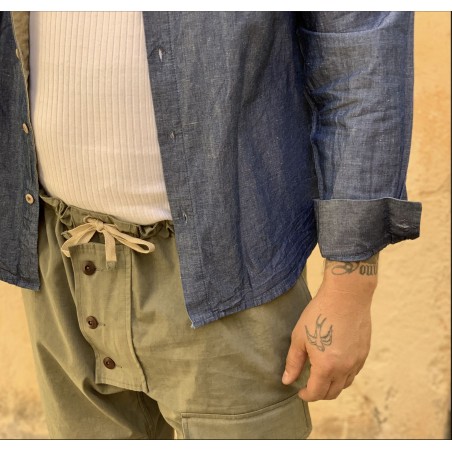 Short "Submariner" Tan - 1950 Submariner Royal Navy Short Beige - Fleurs de Bagne