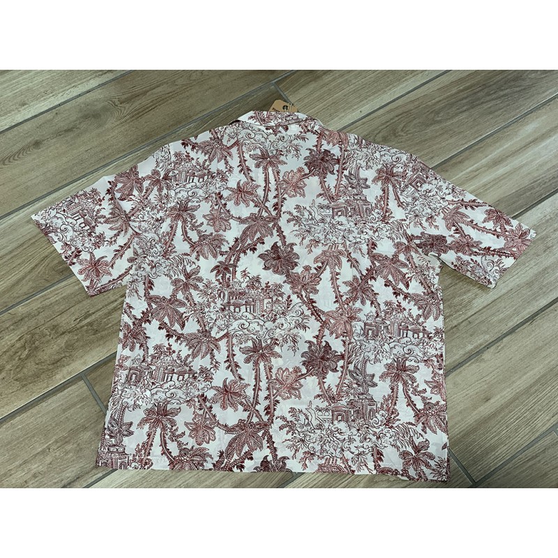 HAWAIIAANS HEMD "RED JAPAN" - Fleurs de Bagne
