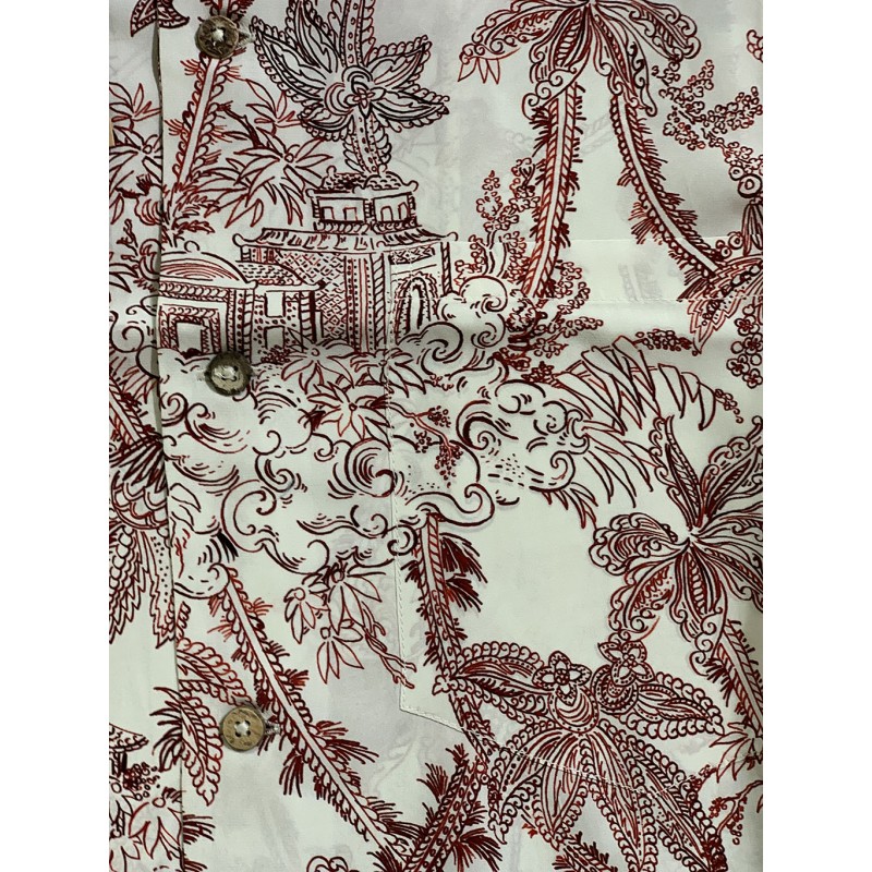 HAWAIIAN SHIRT "RED JAPAN" - Fleurs de Bagne