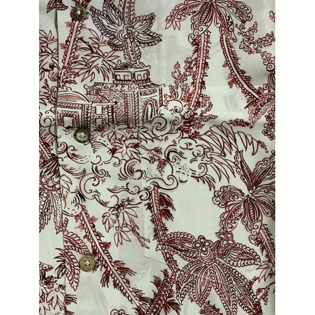 CHEMISE HAWAIENNE "RED JAPAN" - Fleurs de Bagne