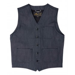 Blaue Denim-Weste – 1937 Roamer Vest 11oz metal Pike...