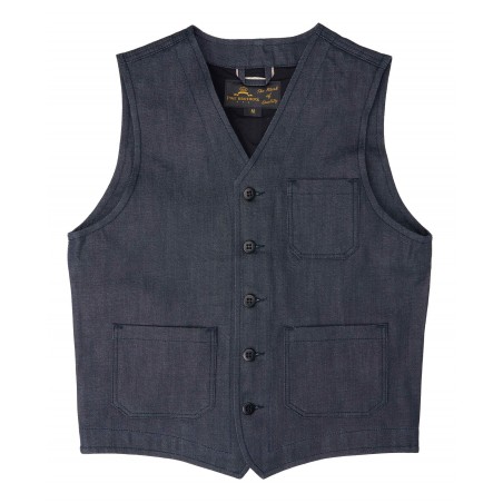 Blue Denim Vest - 1937 Roamer Vest 11oz Metal Pike Brothers
