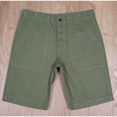 1962 OG-107 Olive Green Cotton Shorts — Pike Brothers — Second-Hand