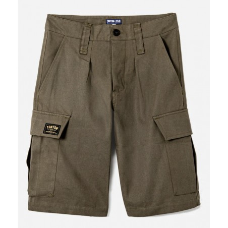 SHORT « DE BROUSSE » CANVAS KAKI - Tonton & Fils  - 2ème Main