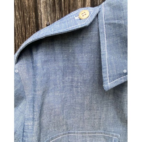 Chambray Short-Sleeve Shirt — Tonton et Fils