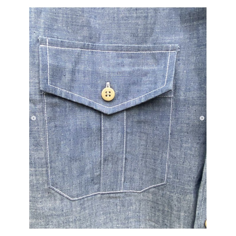 Chambray-Kurzarmhemd – Tonton et Fils