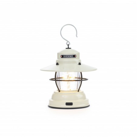 Outpost Vintage White Lantern with Battery – Barebones Living