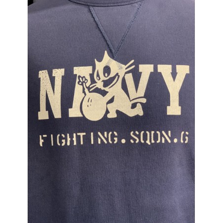Sweatshirt Navy Fighting Squadron - In Memories Sportswear