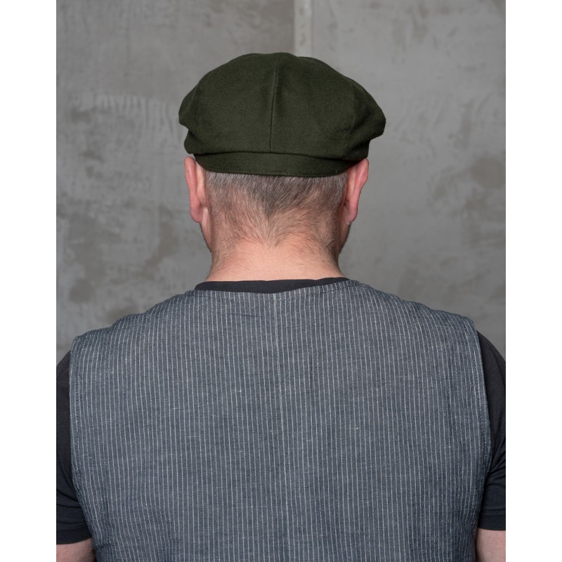 Casquette 1928 Newsboy Cap Moleskin moss – Pike...