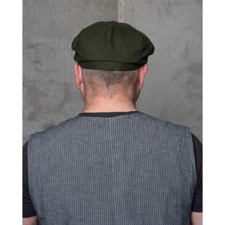 Casquette 1928 Newsboy Cap Moleskin moss – Pike Brothers