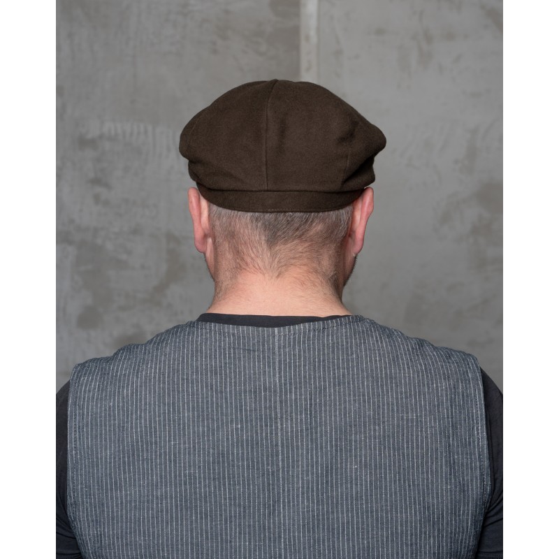 1928 Newsboy Cap Moleskin soil brown – Pike...
