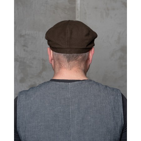 1928 Newsboy Cap Moleskin soil brown – Pike Brothers